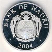 (№2004km55) Монета Науру 2004 год 10 Dollars (Колизей)